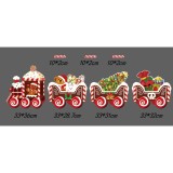 Christmas card light-up train - Christmas train G model - including 8 poles, Flippy