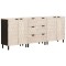 Bufet 3 buc. 60 x 33 x 75 cm Lemn de mango solid - 2