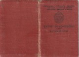 Carnet de conducere pentru autovehicule - 1950, complect.