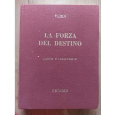 Giuseppe Verdi La forza del destino Canto e pianoforte