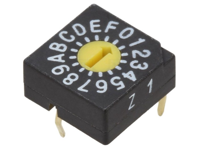 &Icirc;ntrerupător codificare PCB 2.54mm THT
