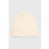 Medicine caciula din amestec de lana culoarea bej, din tricot gros