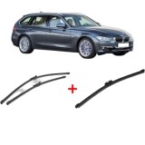 Cumpara ieftin Set 3 stergatoare BMW Seria 3 Touring (F31) 2012 - 2019, pentru parbriz si luneta, Valeo Silencio