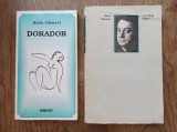 RADU CARNECI * Lot doua carti cu dedicatii si semnaturi + o carte de vizita : HERALDICA IUBIRII + DORADOR