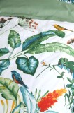 Lenjerie Arupana Pat Dublu, 3 Piese, Cearsaf Pilota 240x220cm, 2 Fete De Perna 63&times;63cm, Culoare Verde, 100% Bumbac Oeko Tex