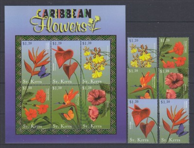 St. Kitts - FLORA - MNH foto