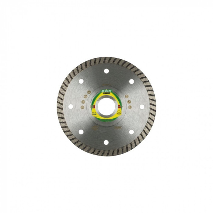 DT 900 FT disc diamantat de debitare, 230 x 2 x 22,23 mm 2 x 7 mm, margine turbo continua, Klingspor 330629