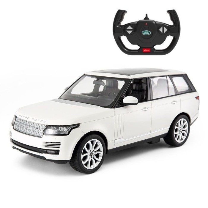 MASINA CU TELECOMANDA RANGE ROVER ALB SCARA 1 LA 14