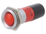 Lampă de control LED roșie 230V &Oslash;22mm