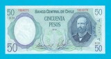 Bancnotă Chile (pick 151) 50 Pesos 1981 aUNC+ serie: B24 1864075