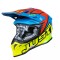 Casca enduro Just1 J39 Thruster, Albastru + Galben + Rosu, Marimea L