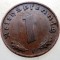 B.103 GERMANIA 1 REICHSPFENNIG 1939 F