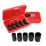 Trusa chei tubulare de impact 1/2", 27, 22, 21, 19, 17mm, 6 piese, Kraft