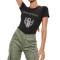 Tricou dama negru - Give me space - M