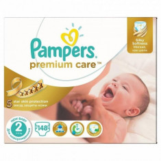Scutece PAMPERS Premium Care 2 New Baby Mega Box 148 buc foto