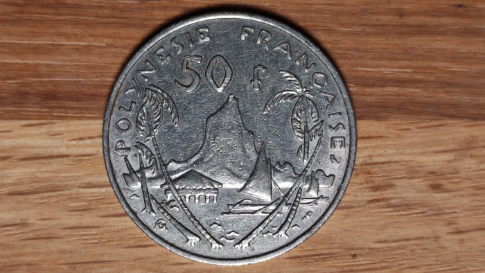 Polinezia / Polinesia franceza -piesa de colectie rara- 50 francs 1967 fara IEOM