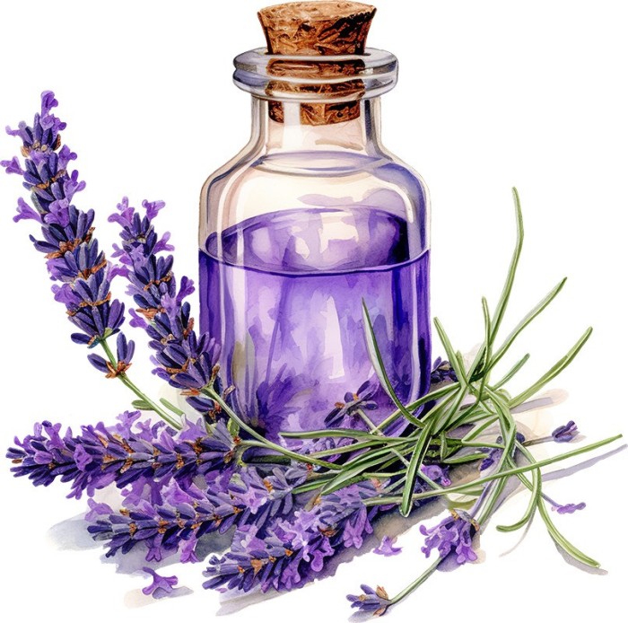 Sticker decorativ, Esenta Lavanda, Mov, 60 cm, 1339STK-2