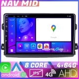 Navigatie Fiat Ducato 2021- Octa Core EDOTEC-LITE Android Ecran 720P Octa Core 4+64 Carplay Android auto