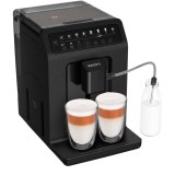 Espressor automat Krups Evidence Eco-Design EA897B10, 1450W, pompa 15 bari, functie One-Touch-Cappuccino, rasnita metalica, 8 bauturi, negru