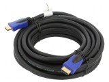 Cablu HDMI 2.0 PVC 7,5m negru cu mufă HDMI la ambele capete