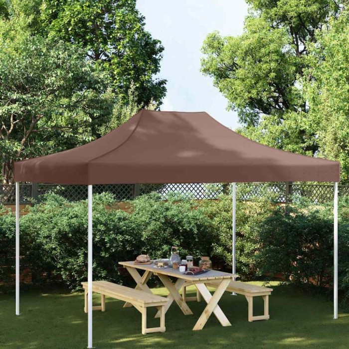 Acoperiș pentru cort de petrecere, maro, 4 x 3 m, 270 g/m&sup2;