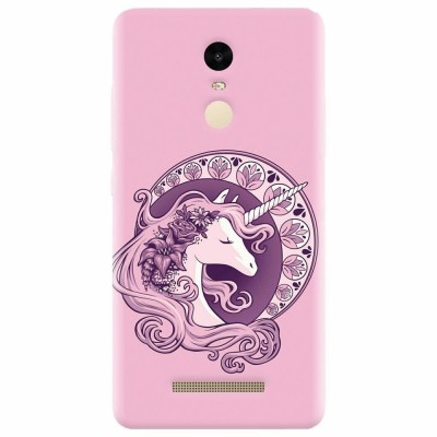 Husa silicon pentru Xiaomi Remdi Note 3, Purple Unicorn foto