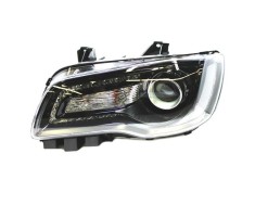 Far CHRYSLER 300, 2018-, partea stanga, TYC, cu &amp;quot;lumina timp de zi&amp;quot; tip LED; HB3+LED+PSY24W; manual; negru; Omologare: SAE; halogen