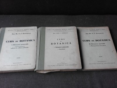 CURS DE BOTANICA - C. GEORGESCU 3 VOLUME foto