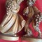 Set 2 sculpturi lemn masiv ,superbe
