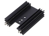 Radiator extrudat aripioare negru 50.8mm x 35mm