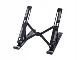 Suport tableta sau laptop, plastic ABS, reglaj 6 niveluri, negru