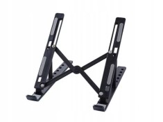 Suport tableta sau laptop, plastic ABS, reglaj 6 niveluri, negru