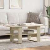 Gossi masuta de cafea, stejar sonoma, 102x55x42 cm, lemn prelucrat