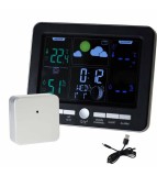 Statie Meteo Digitala cu Senzor Exterior, Termometru, Higrometru, Ceas, Alarma USB-C