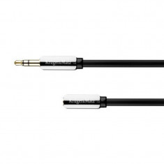 Cablu audio Kruger&amp;Matz, 2 x jack stereo 3.5 mm mama/tata, 1.8 m