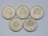 Lot 5 monede diferite 1 dirham MAROC, Africa