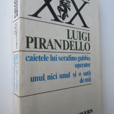 Caietele lui Serafino Gubbio operator-Unul nici unul si o suta de mii-Pirandell0