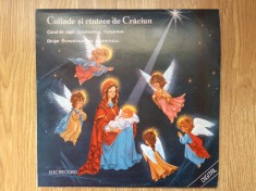 corul de copii carmina tenera colinde si cantece de craciun disc lp vinyl muzica de sarbatori cor VG++ NM