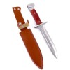 Cutit Baioneta AK-47 CCCP 27.5cm, Teaca Piele, Vanatoare, Drumetii, Full Tang, Otel Inoxidabil, Inscriptionat
