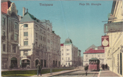 CP Timisoara Piata Sf. Gheorghe ND(1926) foto
