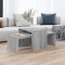 vidaXL Set măsuță de cafea, gri sonoma, 100x48x40 cm, lemn prelucrat 815547