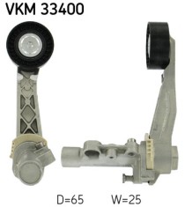 SKF VKM 33400 rola intinzator,curea transmisie