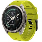 Curea Techsuit Silicone pentru Garmin Fenix 5X / 5X Plus / 6X / 6X Pro / 7X / 8 / 8 Pro / 9 / 9 Pro, Verde