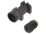 Clemă siguranţă cilindrică PCB 5x20mm 6,3A UL94V-0