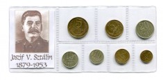 t317 URSS RUSIA COMUNISTA SET MONEDE INFOLIATE CU IOSIF STALIN