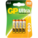 Baterie GP Batteries, Ultra Alcalina AAA (LR03) 1.5V alcalina, blister 4 buc.