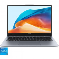 Laptop Huawei MateBook D 14 cu procesor Intel® Core™ i5-1235U pana la 4.40GHz, 14, WUXGA, IPS 16GB DDR4, 512GB SSD, Intel® Iris® Xe Graphics, No OS, S