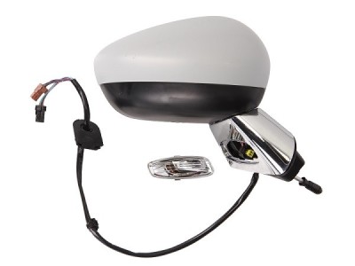 Oglinda exterioara Citroen Ds3, 03.2010-, Dreapta, reglare electrica; grunduit; incalzita; geam convex; cromat; senzor temperatura; pliere electrica; foto