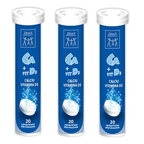 CALCIU+VIT D3 20CPR EFERVESCENTE foto