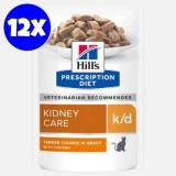 Cumpara ieftin Hill&#039;s Prescription Diet Feline k/d Chicken, 12x85 g